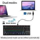 RK Sink87G Wireless+Wired duel mode mechanical Gaming Keyboard 