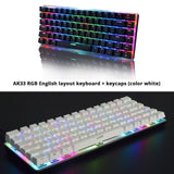 82 key gaming mechanical keyboard Ru/En RGB backlight