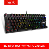 HAVIT 87/104 Mechanical gaming Keyboard EN/RU Layout