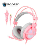 SADES A6 USB 7.1 Stereo wired gaming headphone wit mic |Why Not Gamers