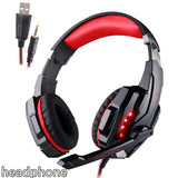 KOTION EACH  Gaming Headset Deep Bass Stereo Led light with microphone