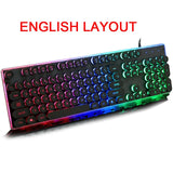 Retro Round Metal Panel backlight RGB Gaming keyboard | Why Not Gamers